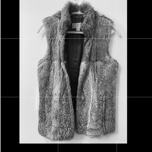 Real new rabbit fur vest for women